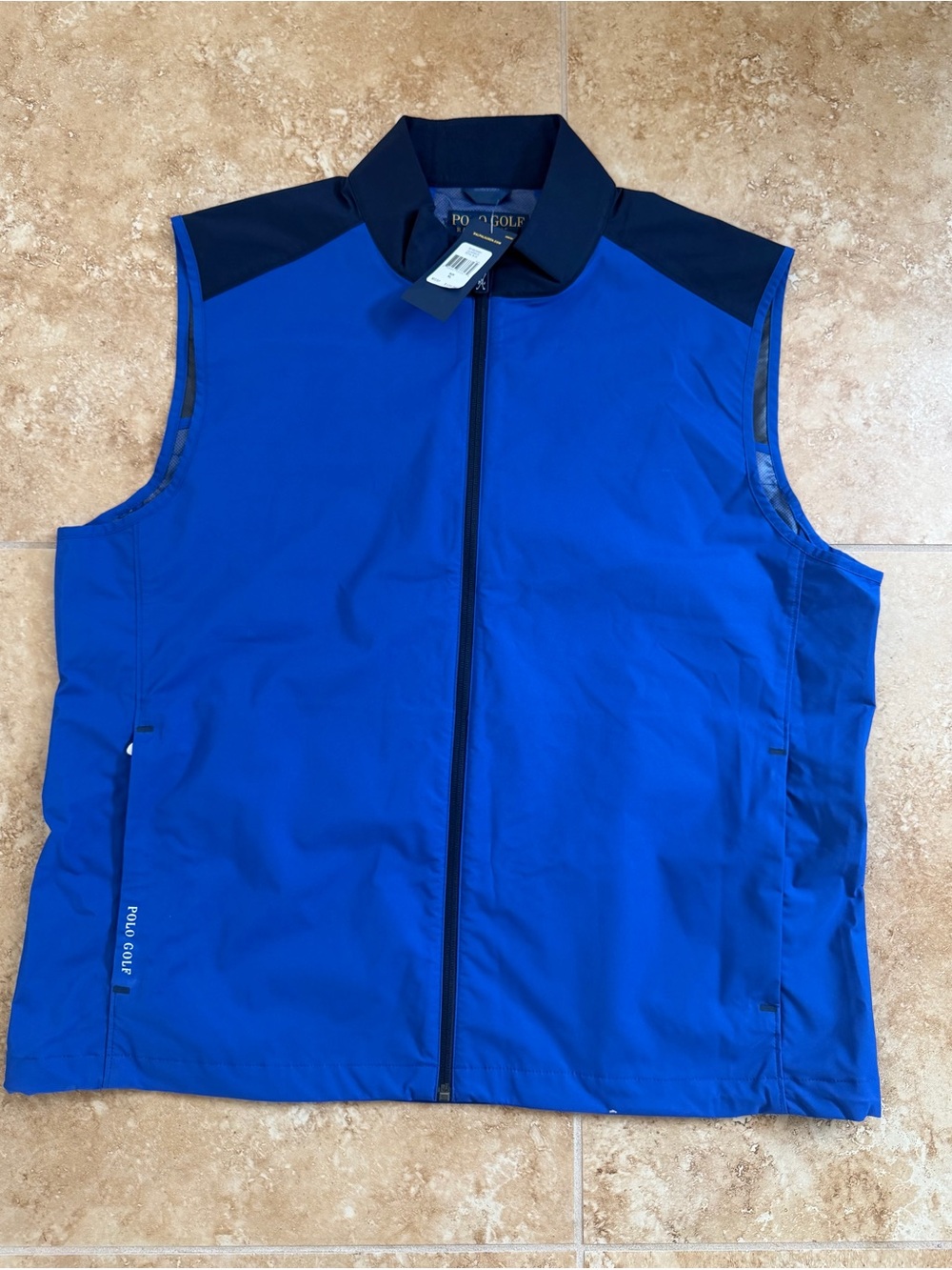 Men's Ralph Lauren Blue Golf Vest size XL NWT